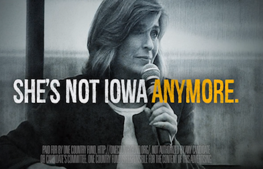 National group will target Joni Ernst in rural Iowa with $1 million ad buy